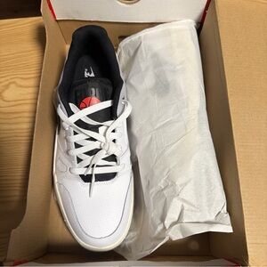 Nike Full Force Lo White Black Pewter Sail Grey FB1362-101 sz 10 Men's